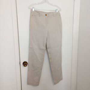 Talbots Light Khaki Straight Leg Chino Pants